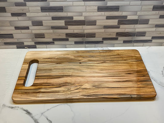 Live Edge Ambrosia Maple Charcuterie Board