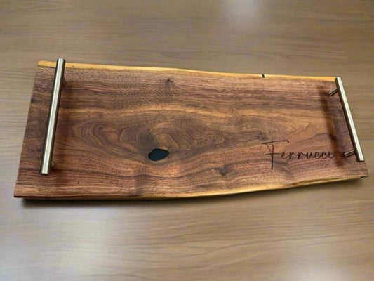 Live Edge Walnut Charcuterie Board