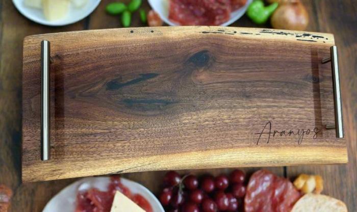 Live Edge Walnut Charcuterie Board