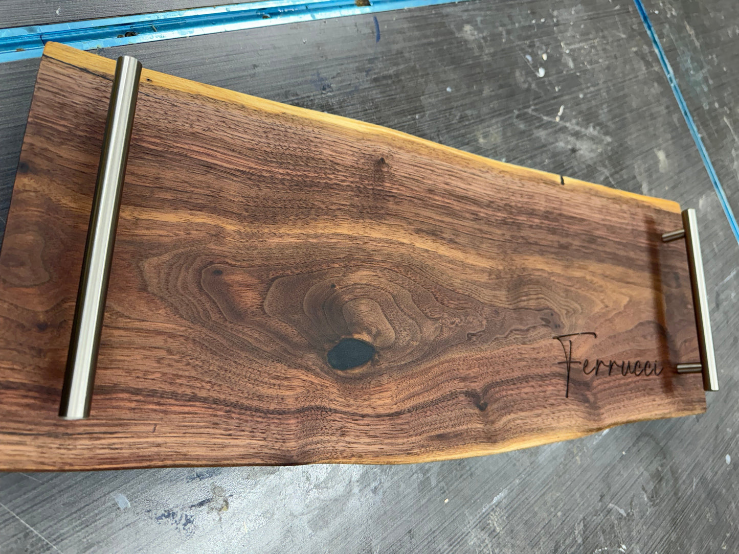 Live Edge Walnut Charcuterie Board