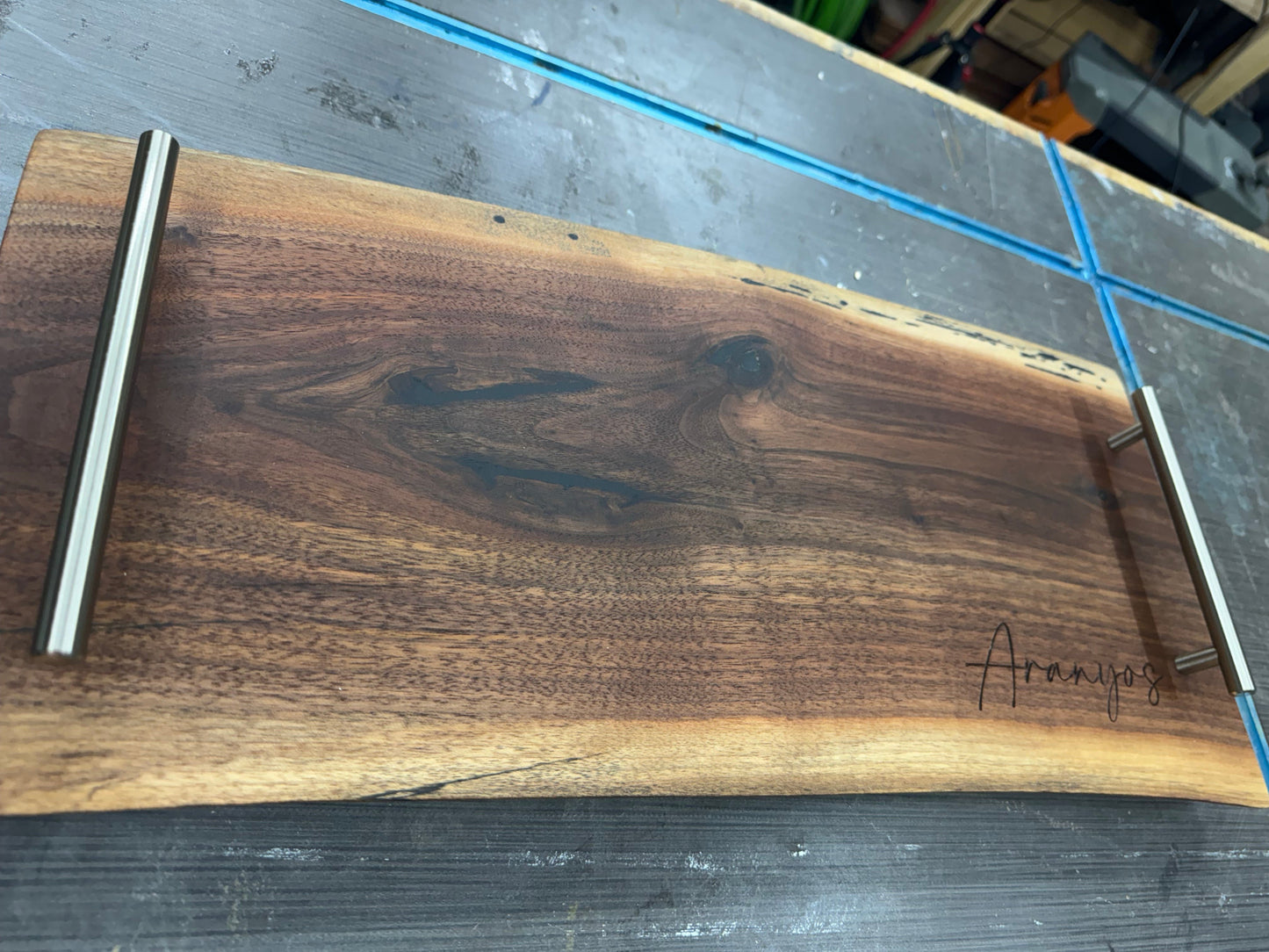 Live Edge Walnut Charcuterie Board