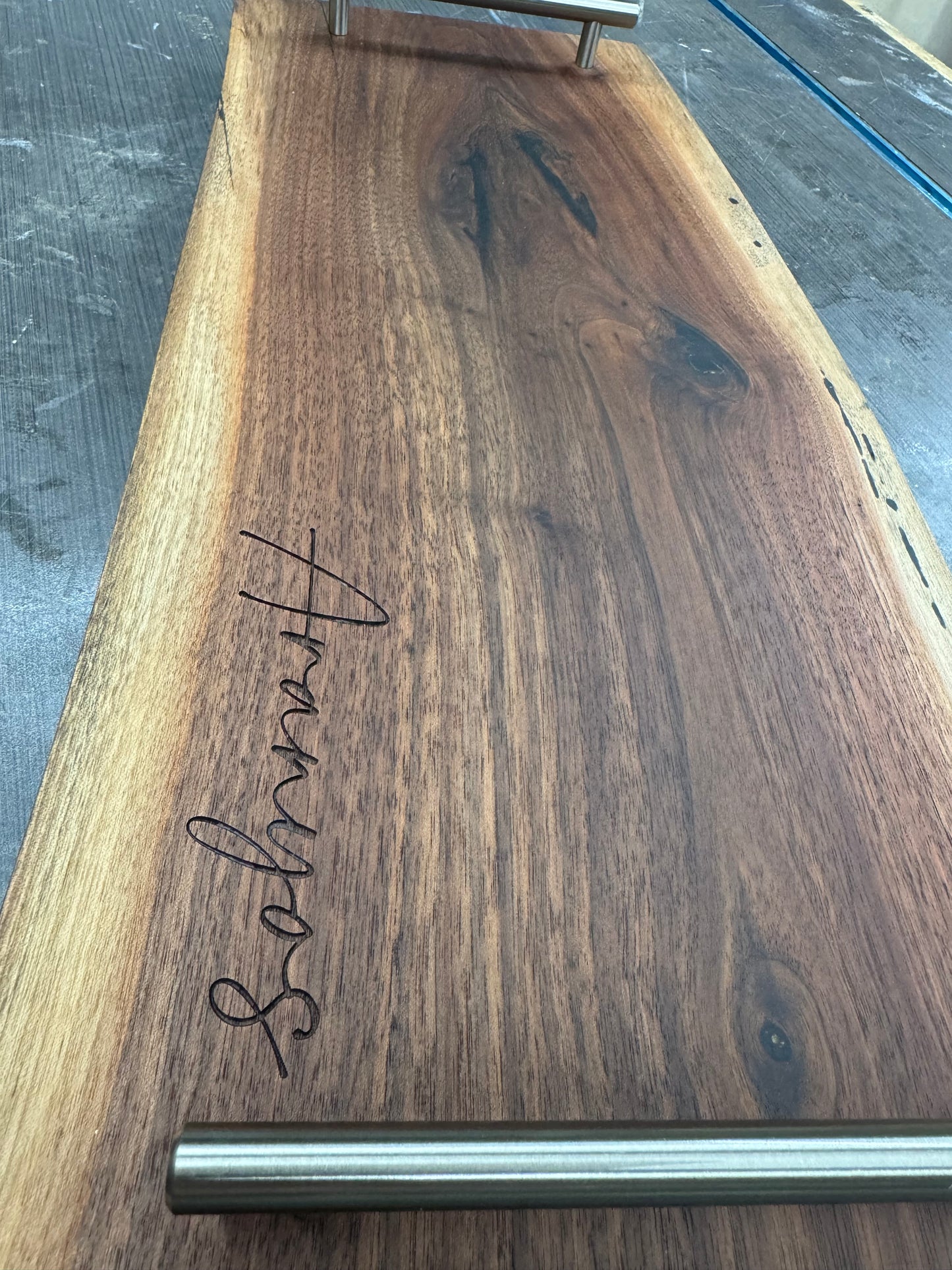 Live Edge Walnut Charcuterie Board