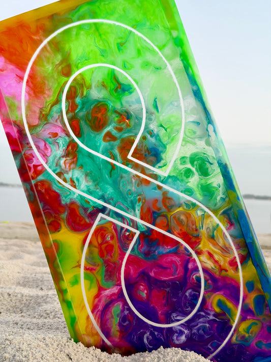 RAFFLE ITEM - Acrylic Tray & Coaster Set by SheaMade