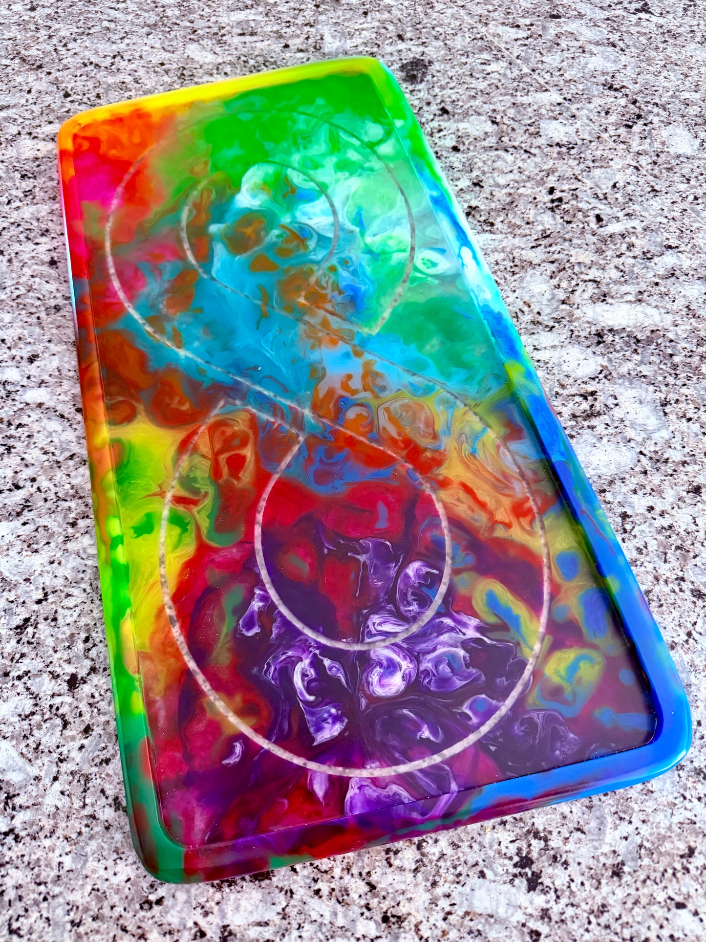 RAFFLE ITEM - Acrylic Tray & Coaster Set by SheaMade