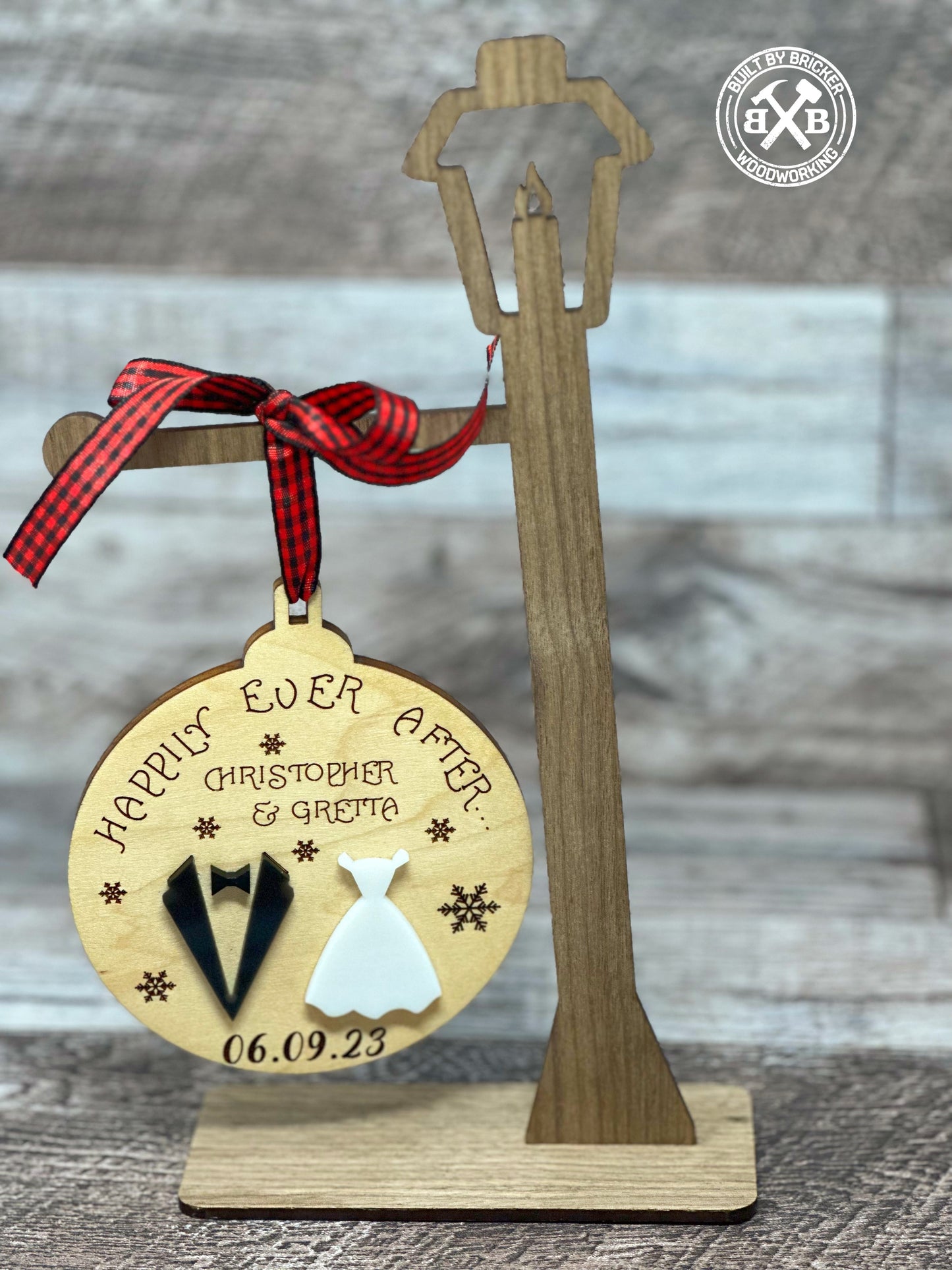 Happily Ever After Wedding Ornament