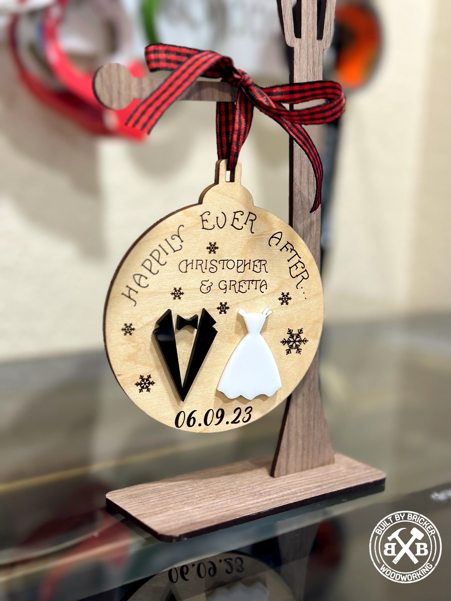 Happily Ever After Wedding Ornament