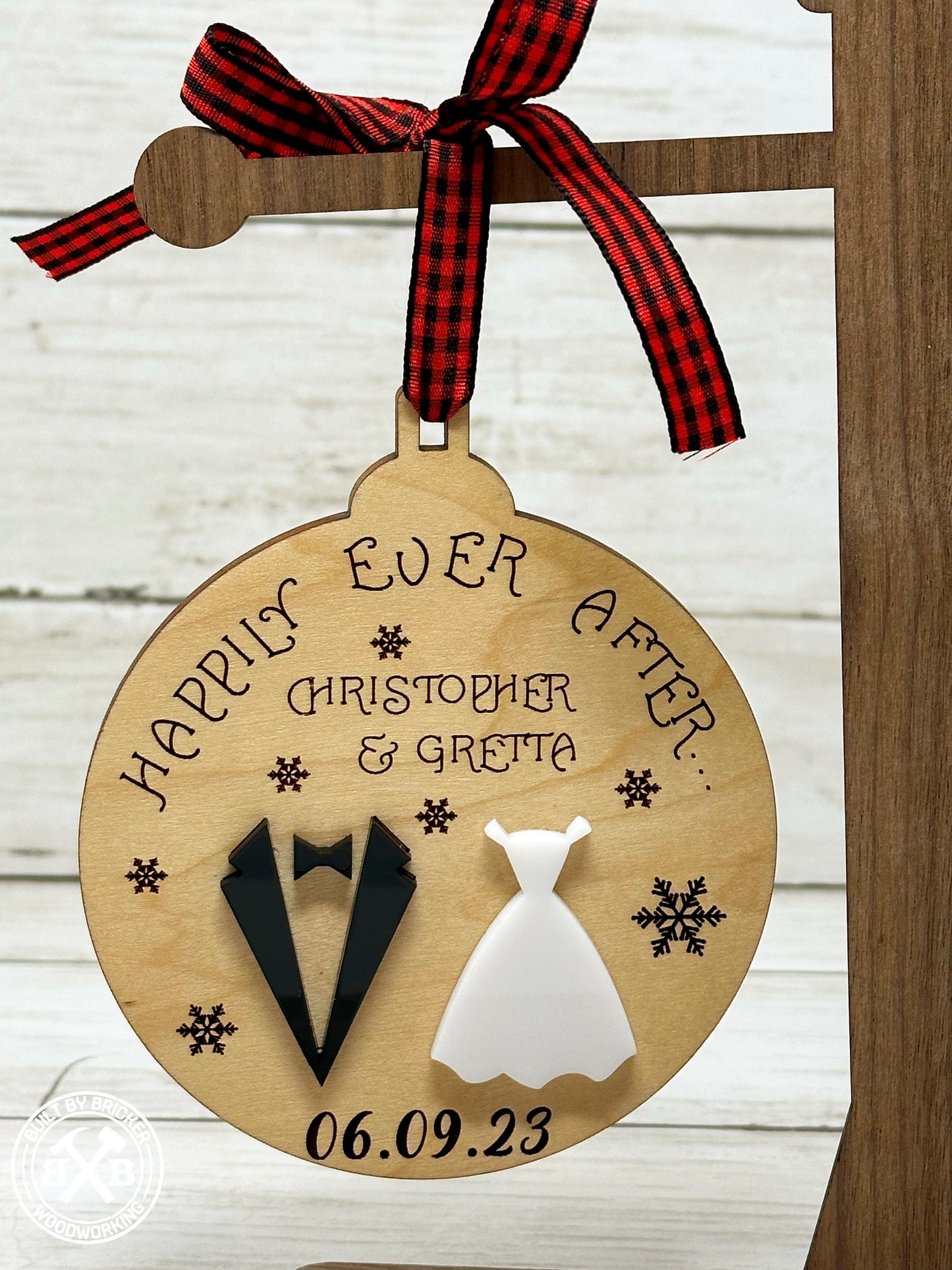 Happily Ever After Wedding Ornament