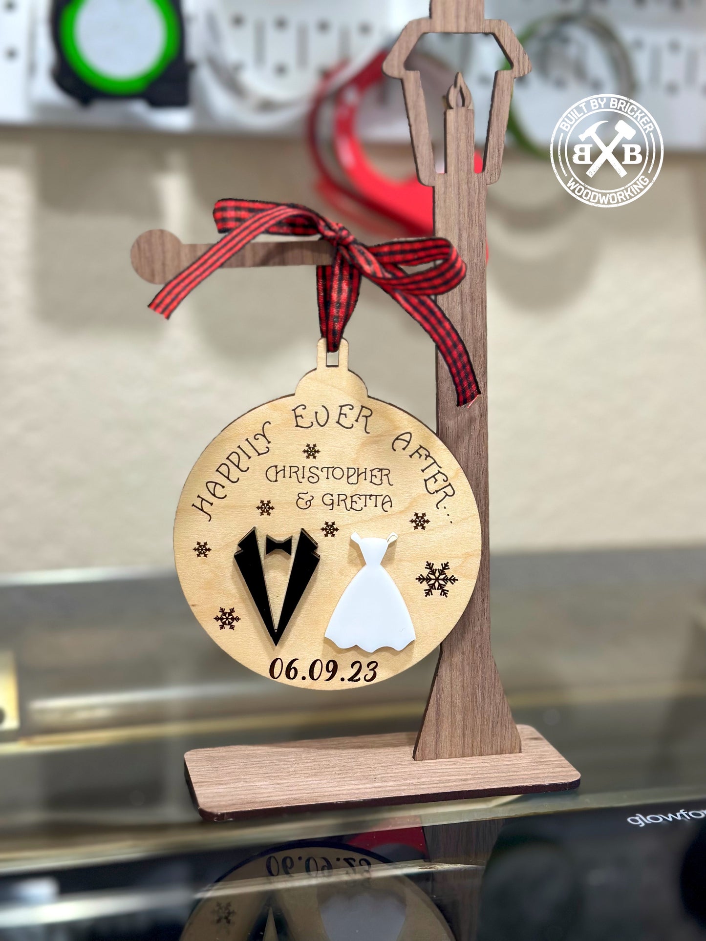 Happily Ever After Wedding Ornament