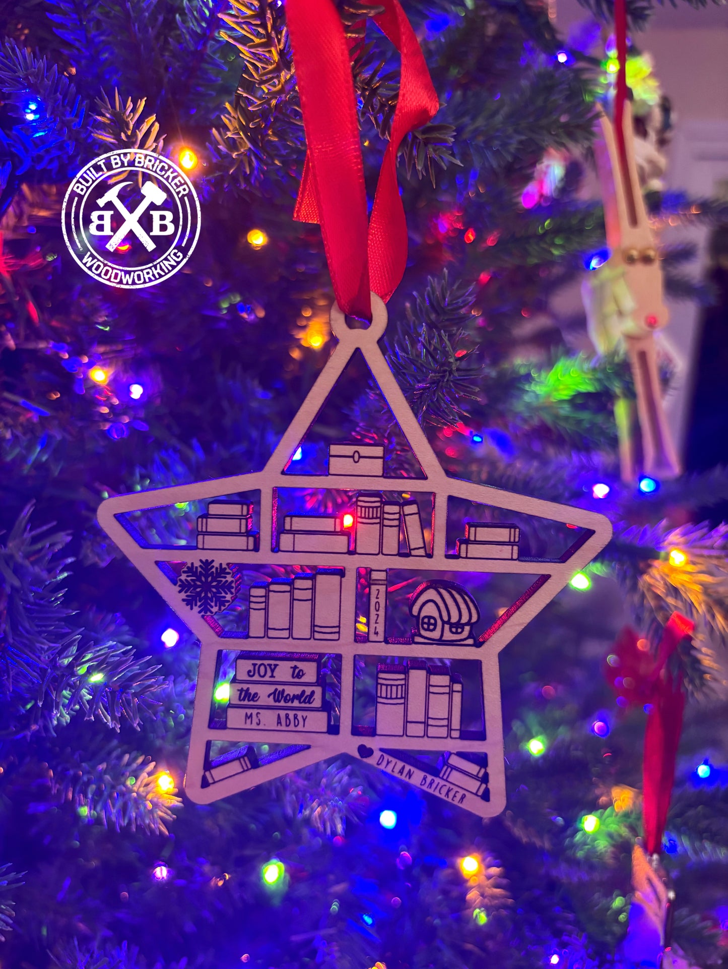 Teacher Bookcase Ornament