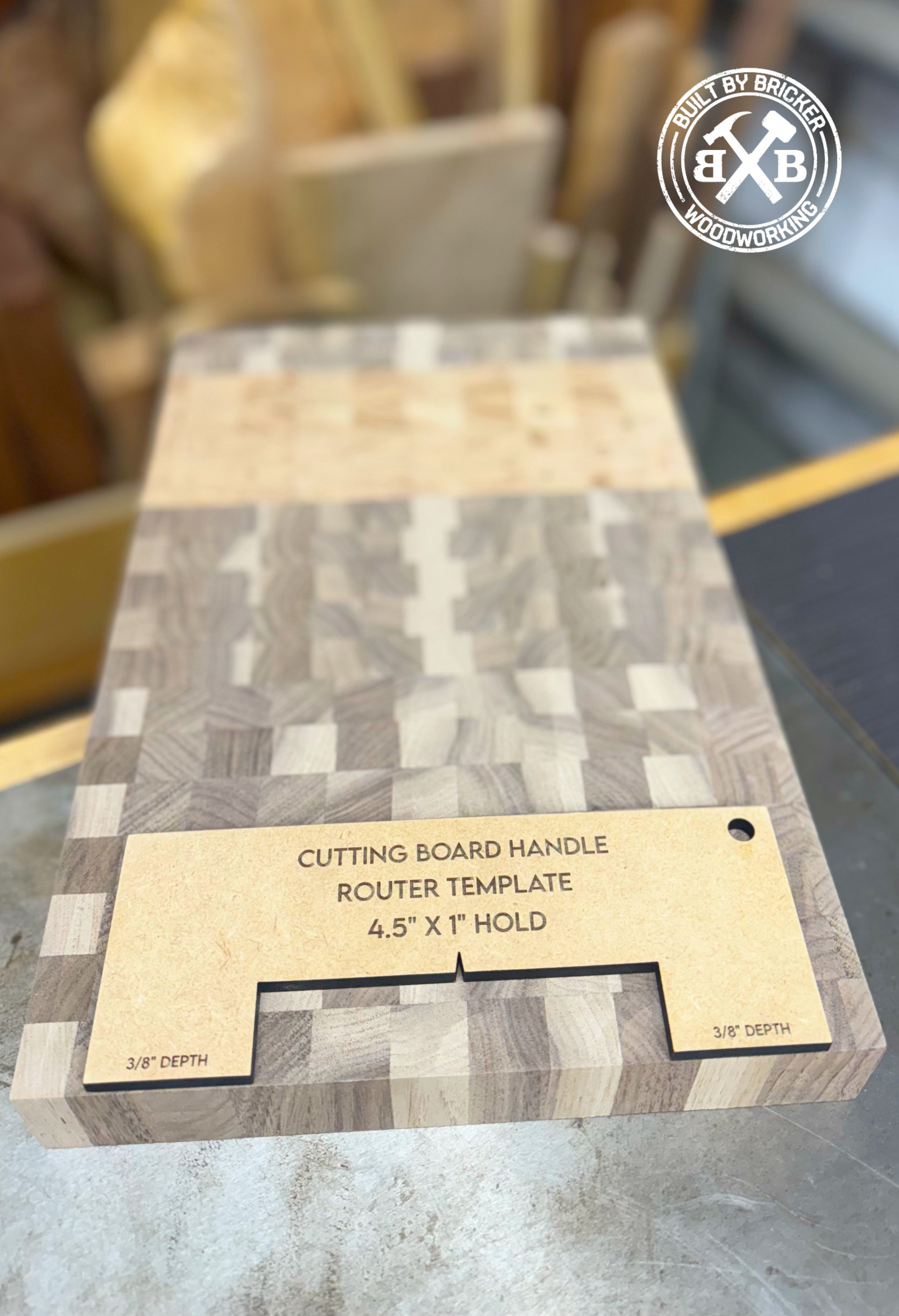 Cutting Board Handle Template