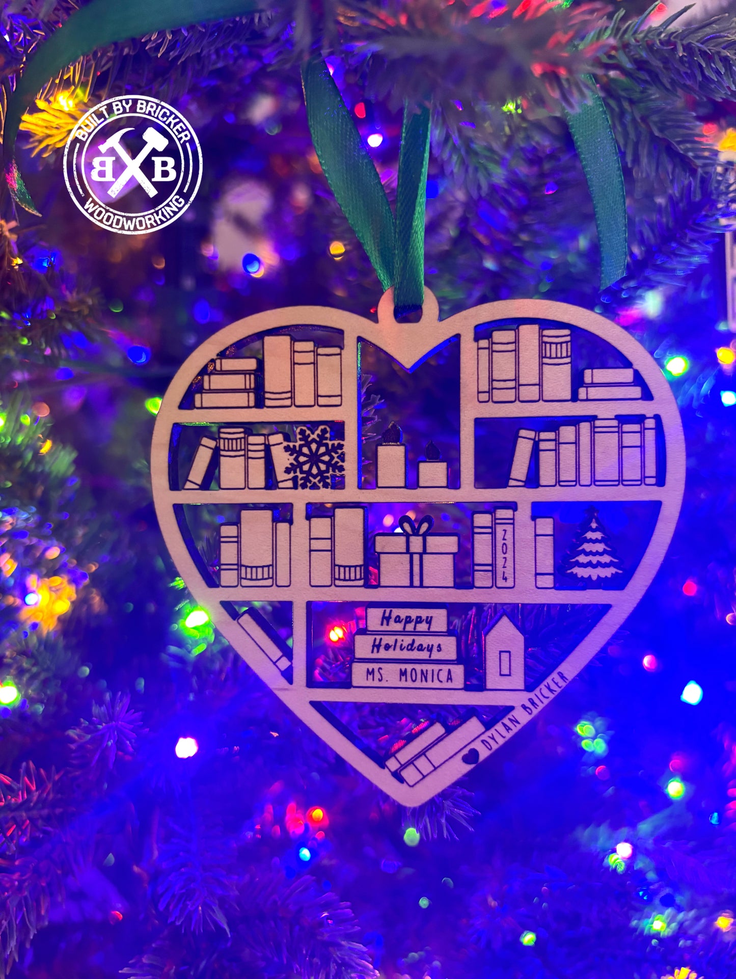 Teacher Bookcase Ornament