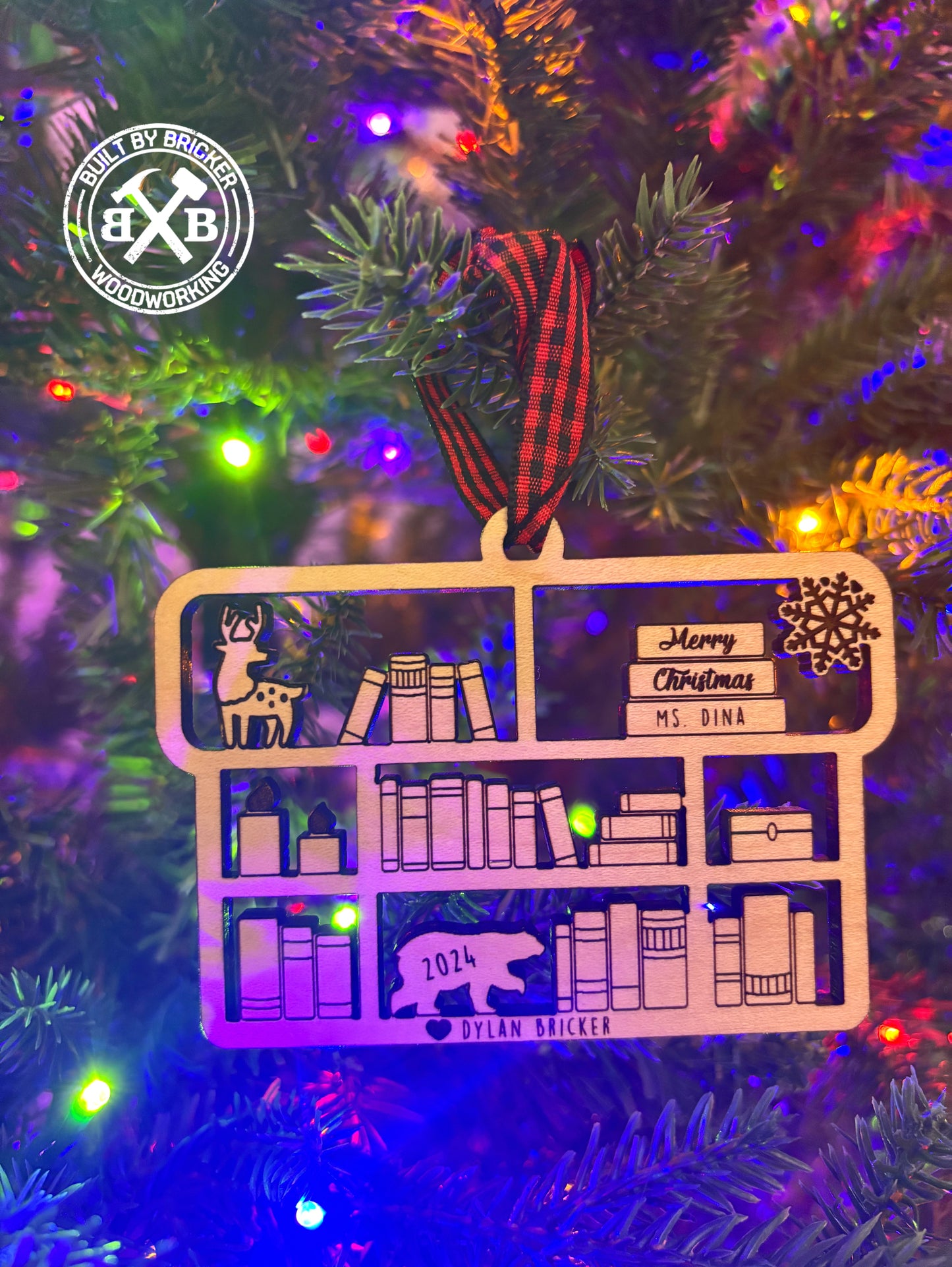 Teacher Bookcase Ornament