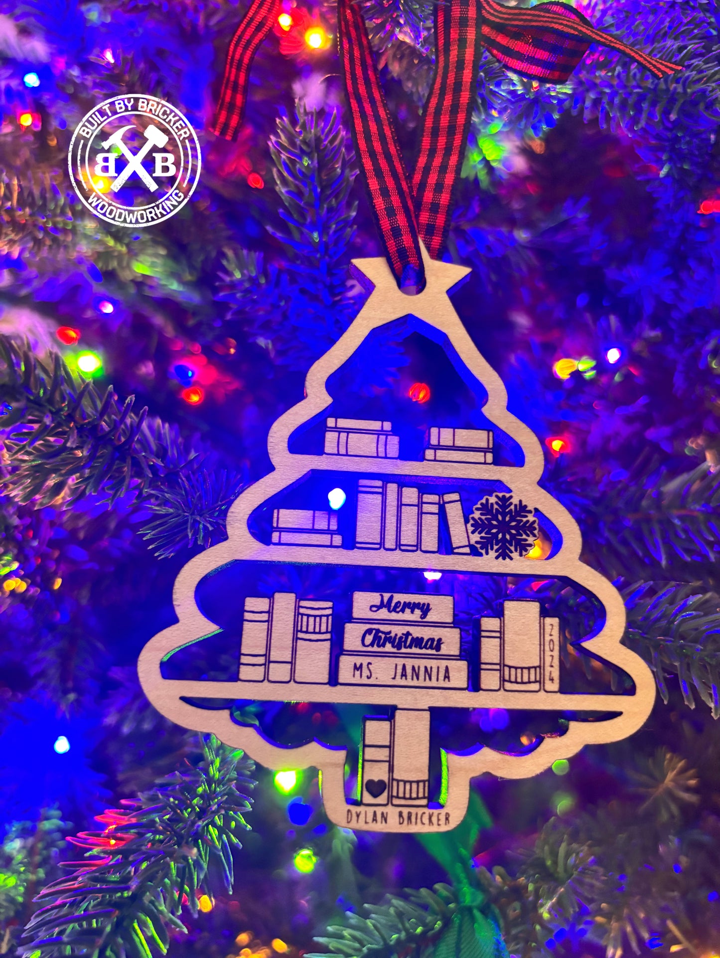 Teacher Bookcase Ornament