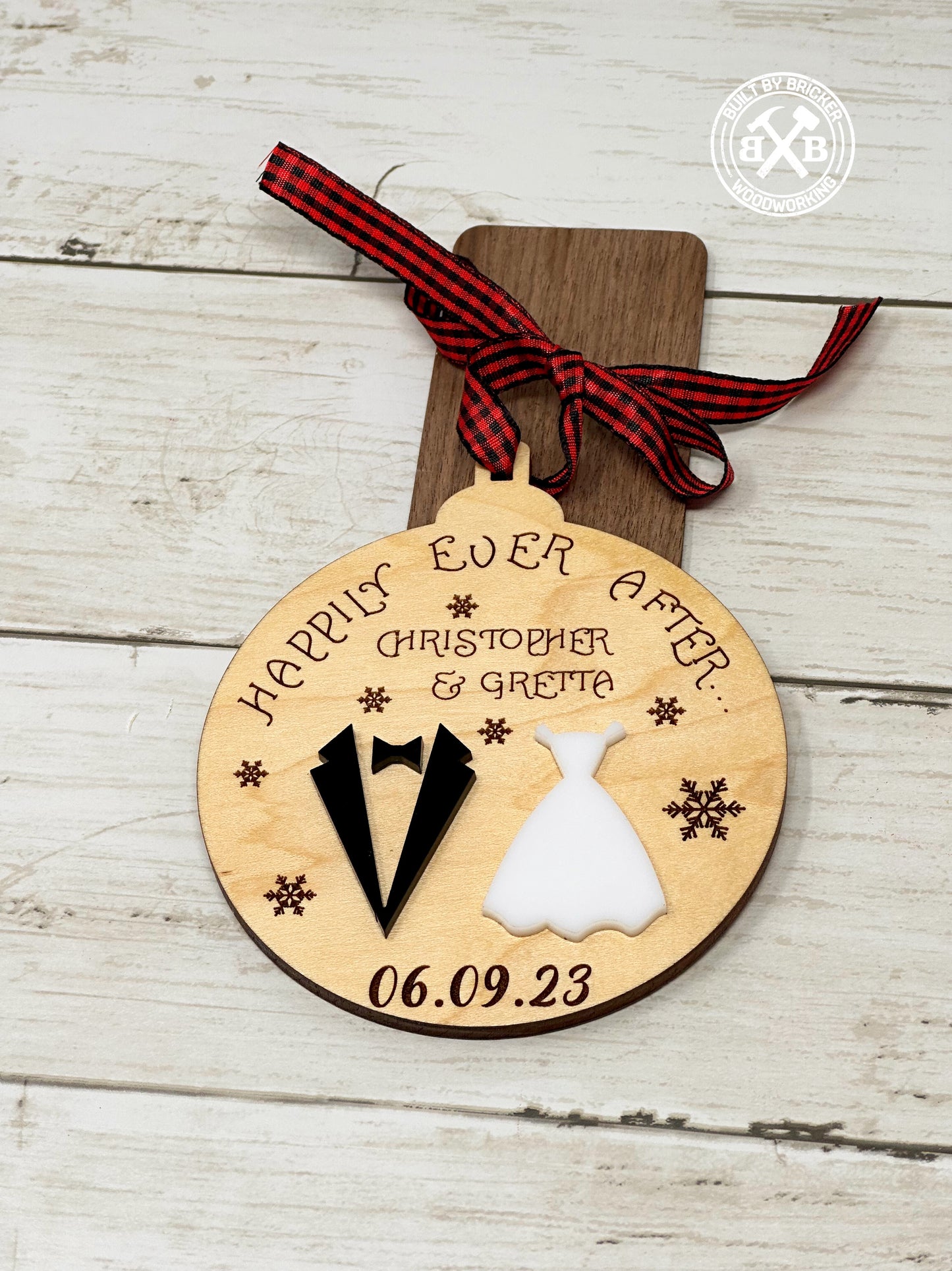 Happily Ever After Wedding Ornament