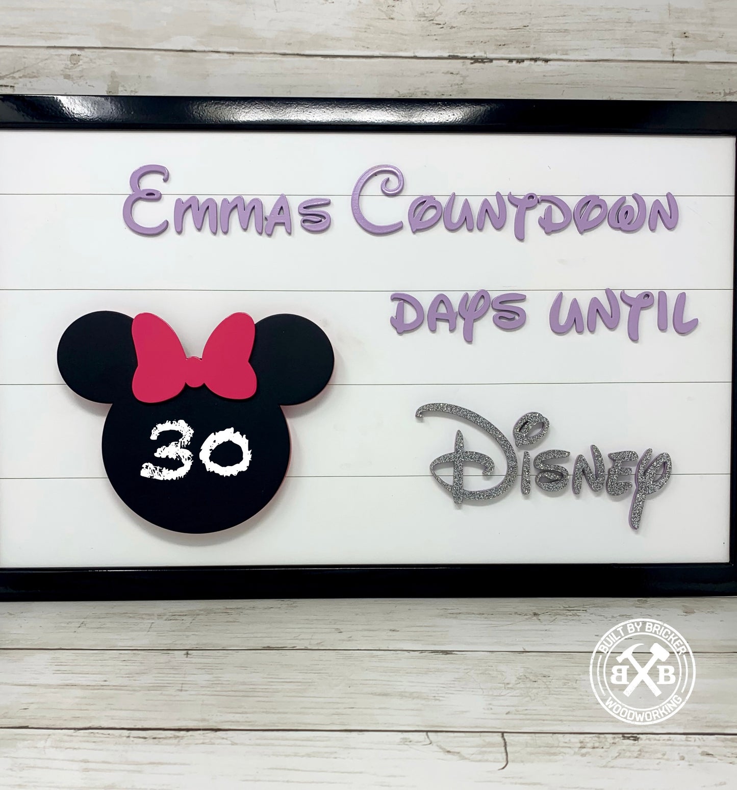 Countdown to Disney Chalkboard Sign