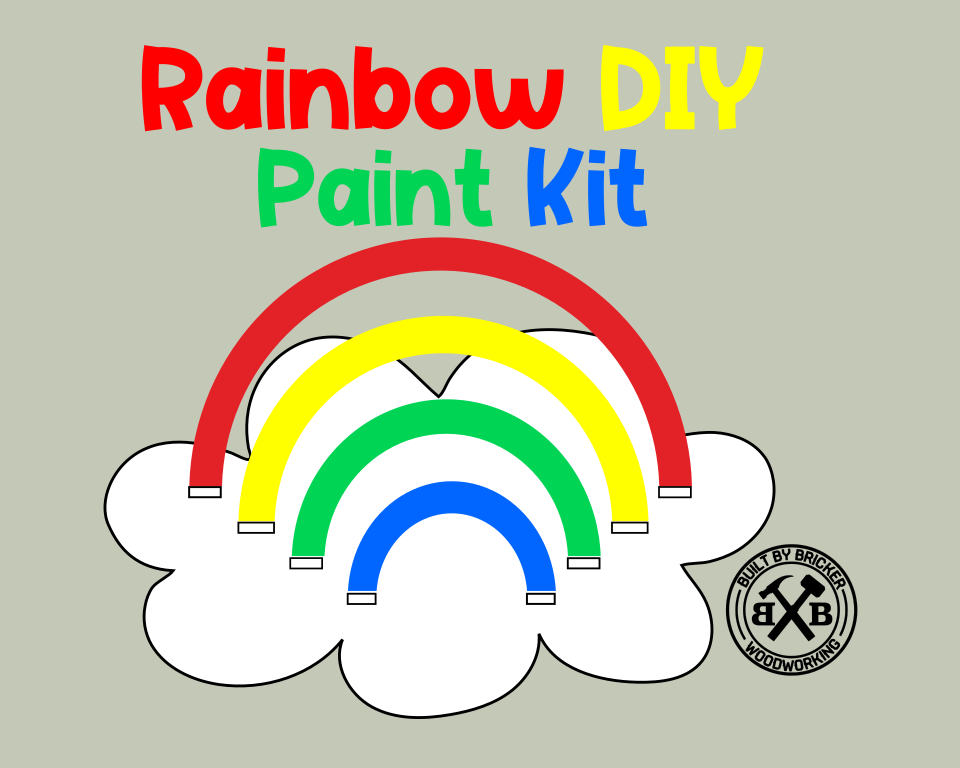 DIY Kids Rainbow Paint Set, Paint Your Own Rainbow, Quarantine