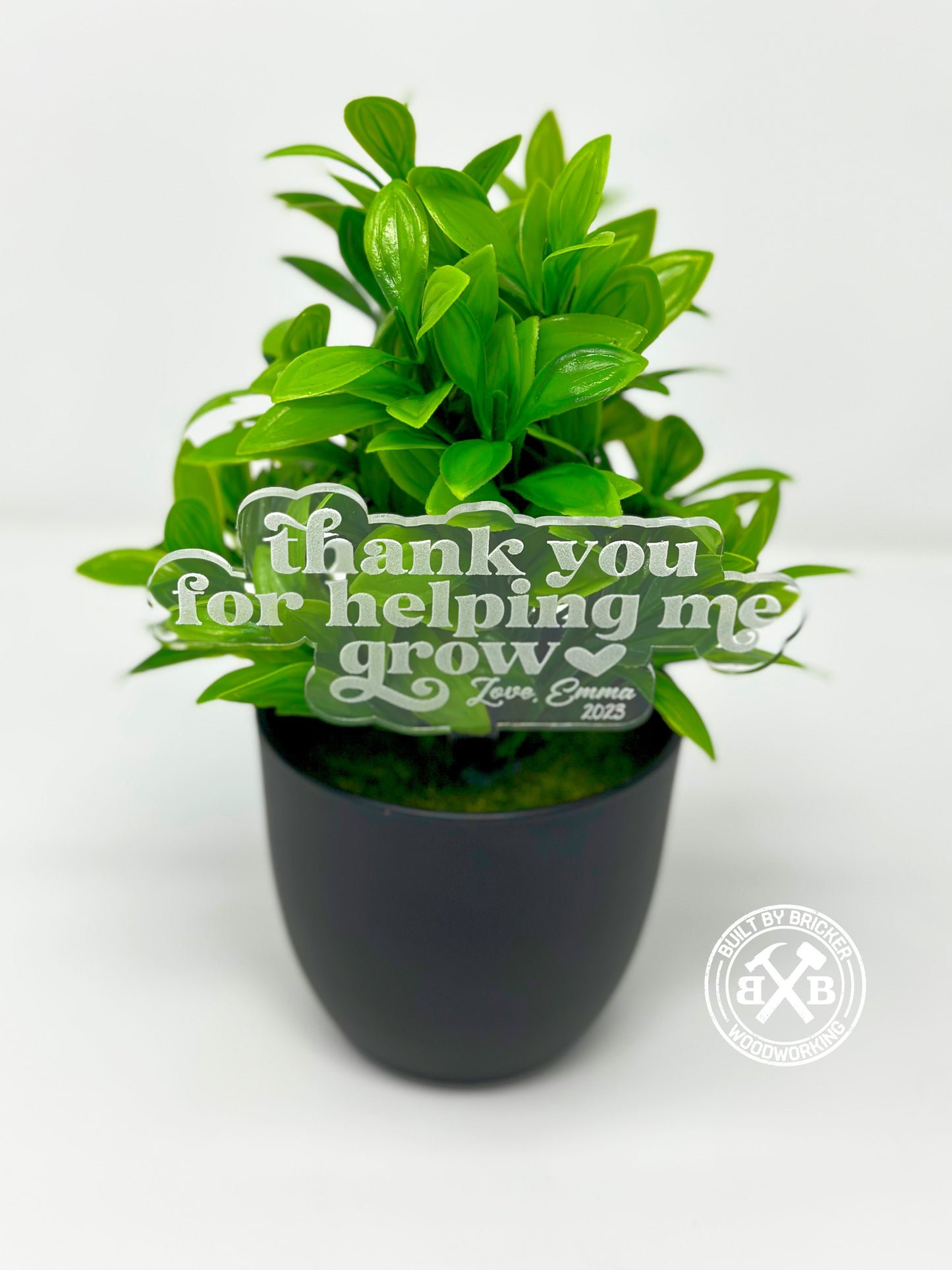 Thank You for Helping Me Grow Teacher Appreciation Flower Pot Tag