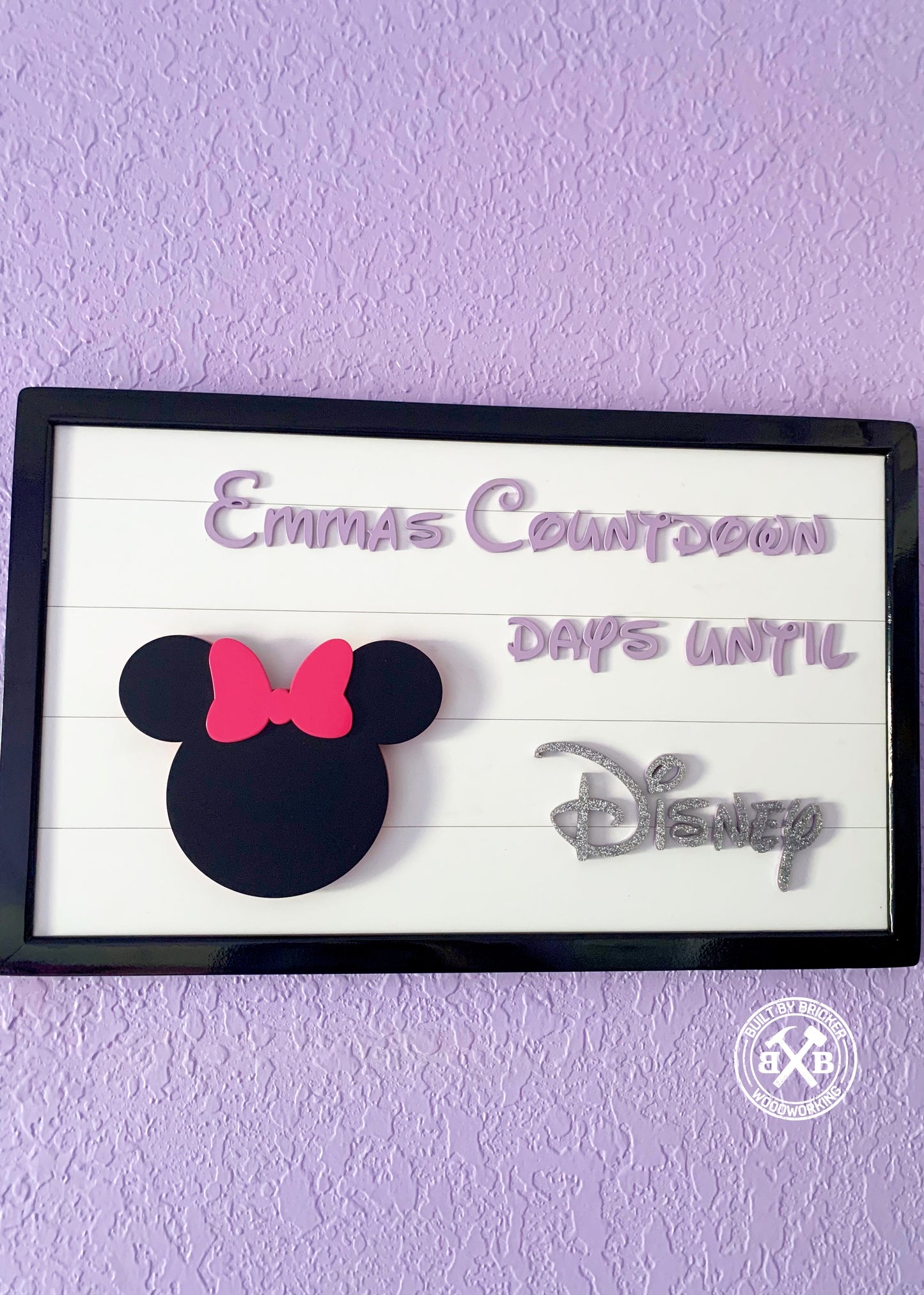 Countdown to Disney Chalkboard Sign