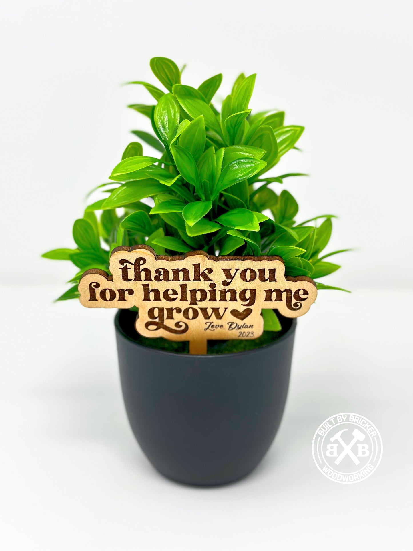 Thank You for Helping Me Grow Teacher Appreciation Flower Pot Tag