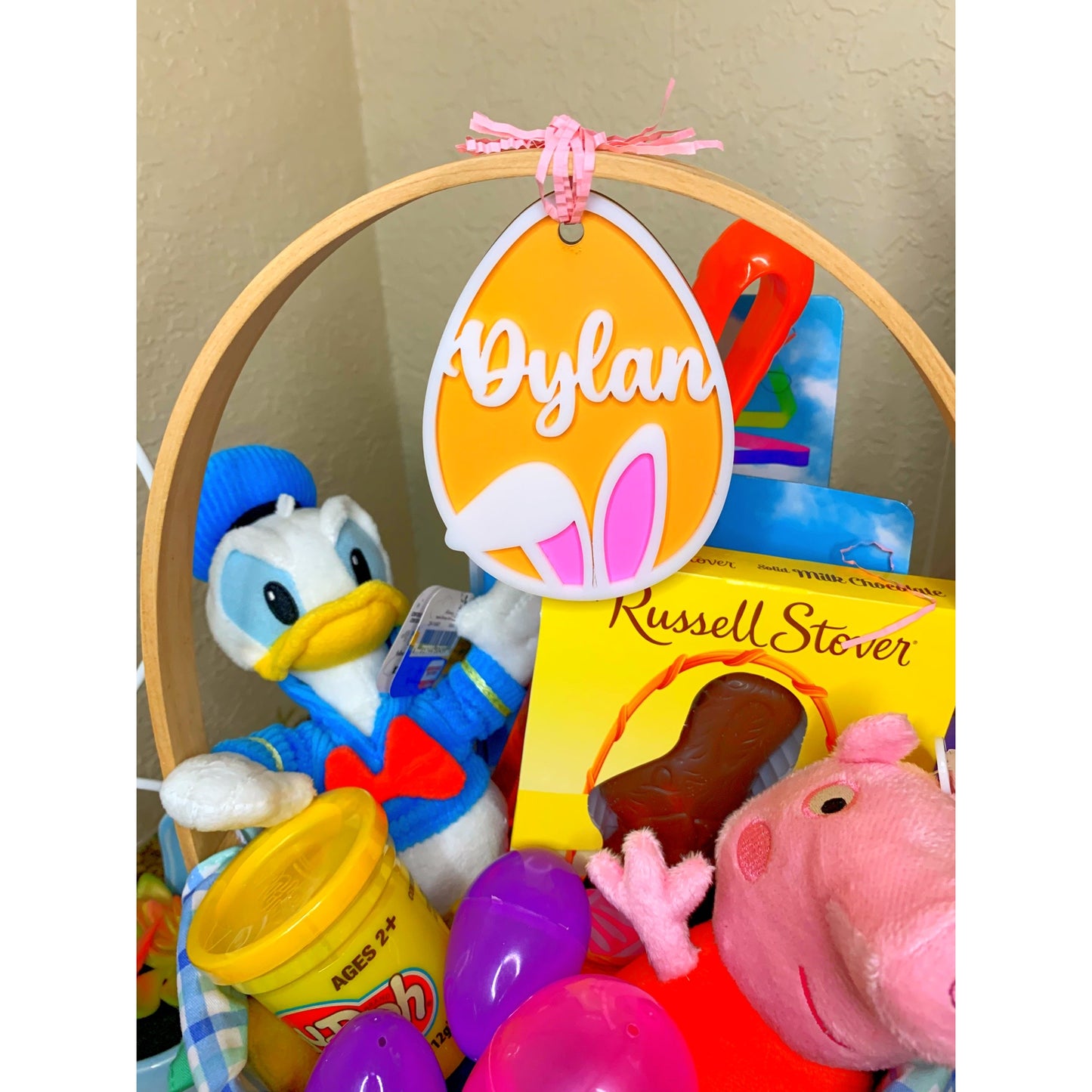 Easter Egg and Bunny Ears - Basket Tags