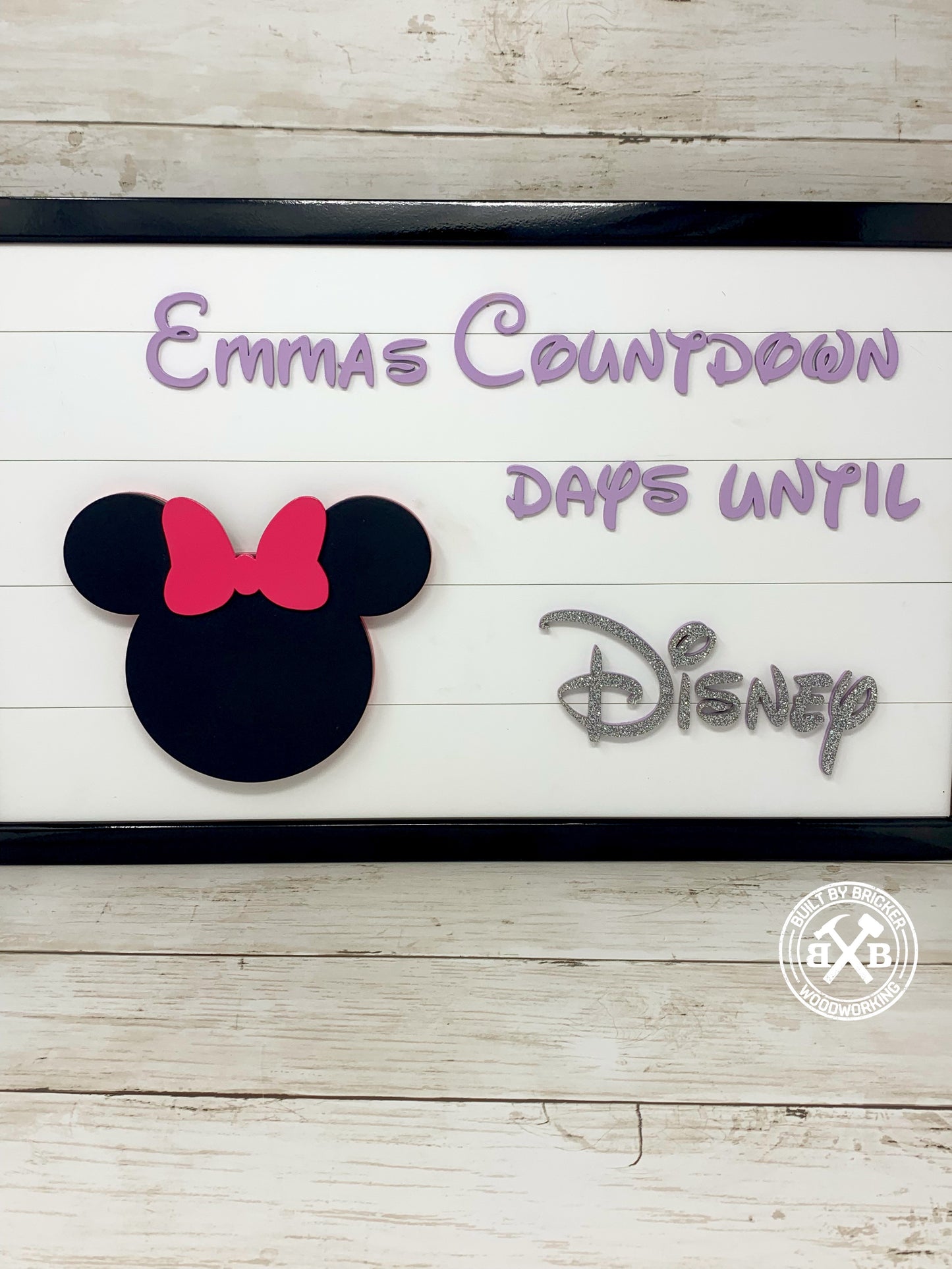 Countdown to Disney Chalkboard Sign