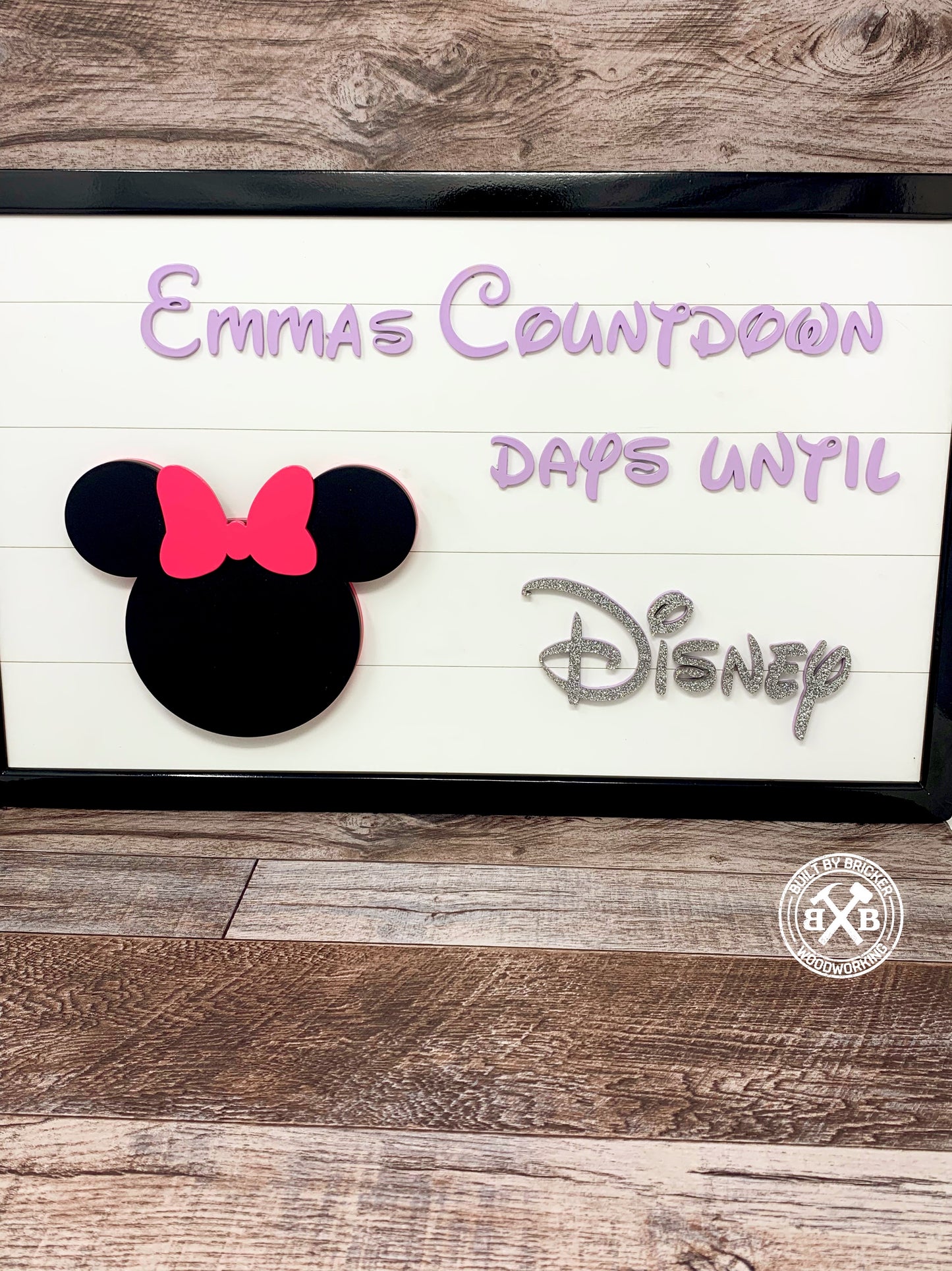 Countdown to Disney Chalkboard Sign