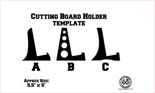 Cutting Board Holder Template ONLY