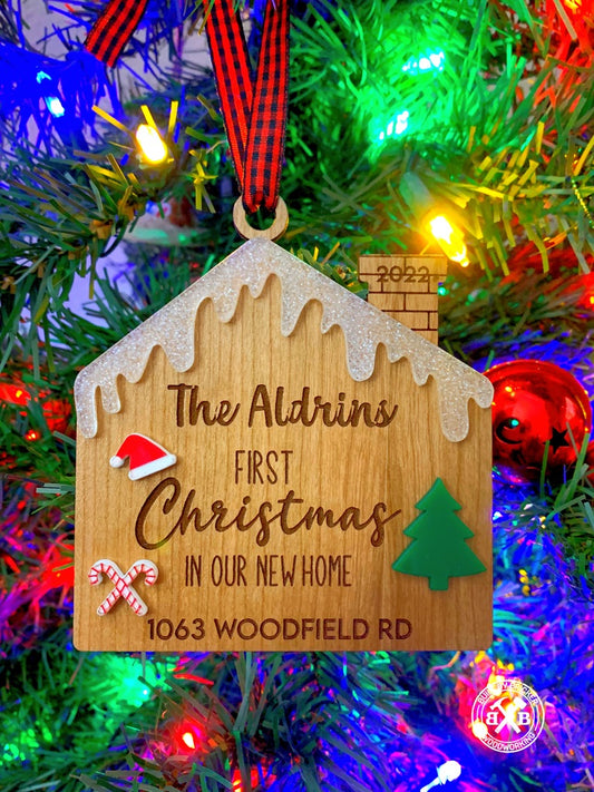 First Christmas In Our New Home Ornament