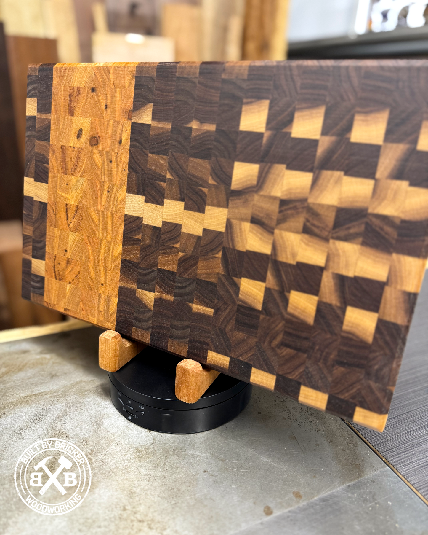 Handmade Walnut & Cherry End Grain Cutting Board