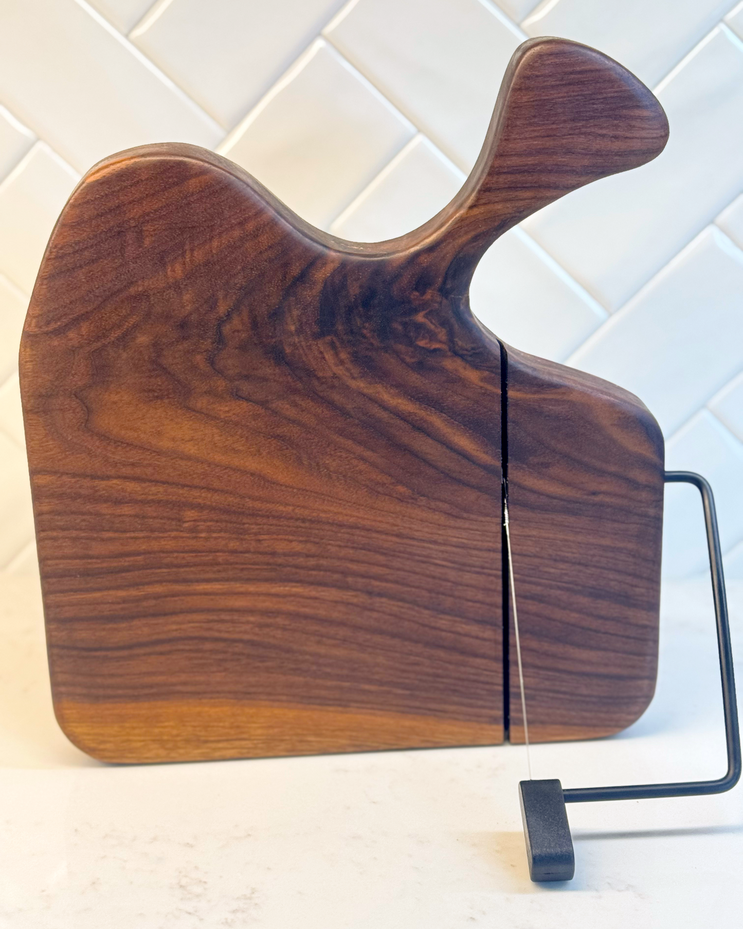 Walnut Cheese Slicer/Board by 9 Strong Creations