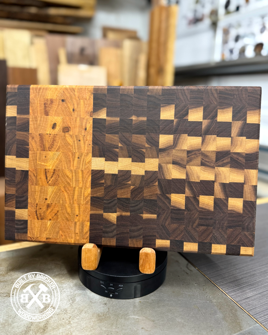 Handmade Walnut & Cherry End Grain Cutting Board