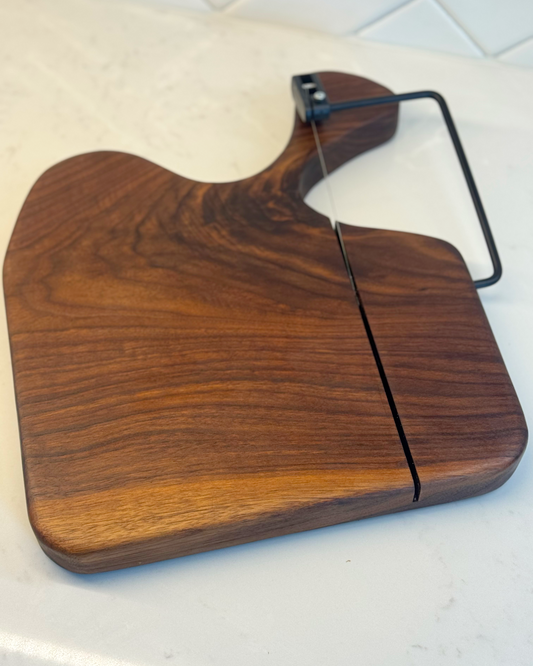 Walnut Cheese Slicer/Board by 9 Strong Creations