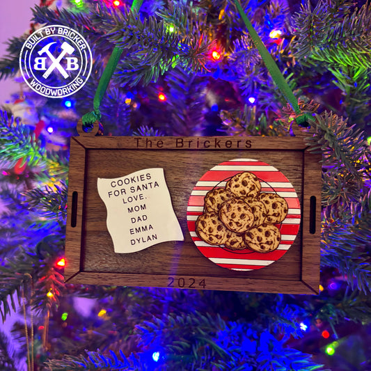 Santas Nice List Cookie Tray Ornament