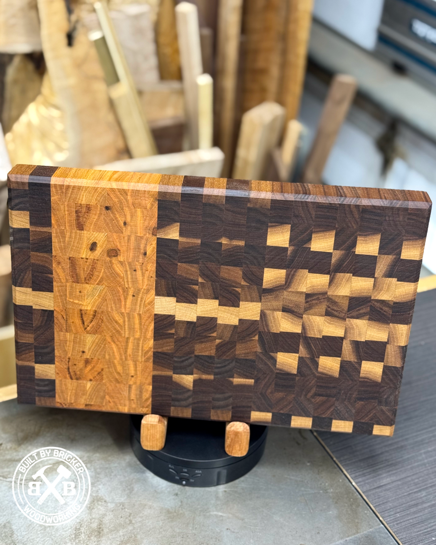 Handmade Walnut & Cherry End Grain Cutting Board