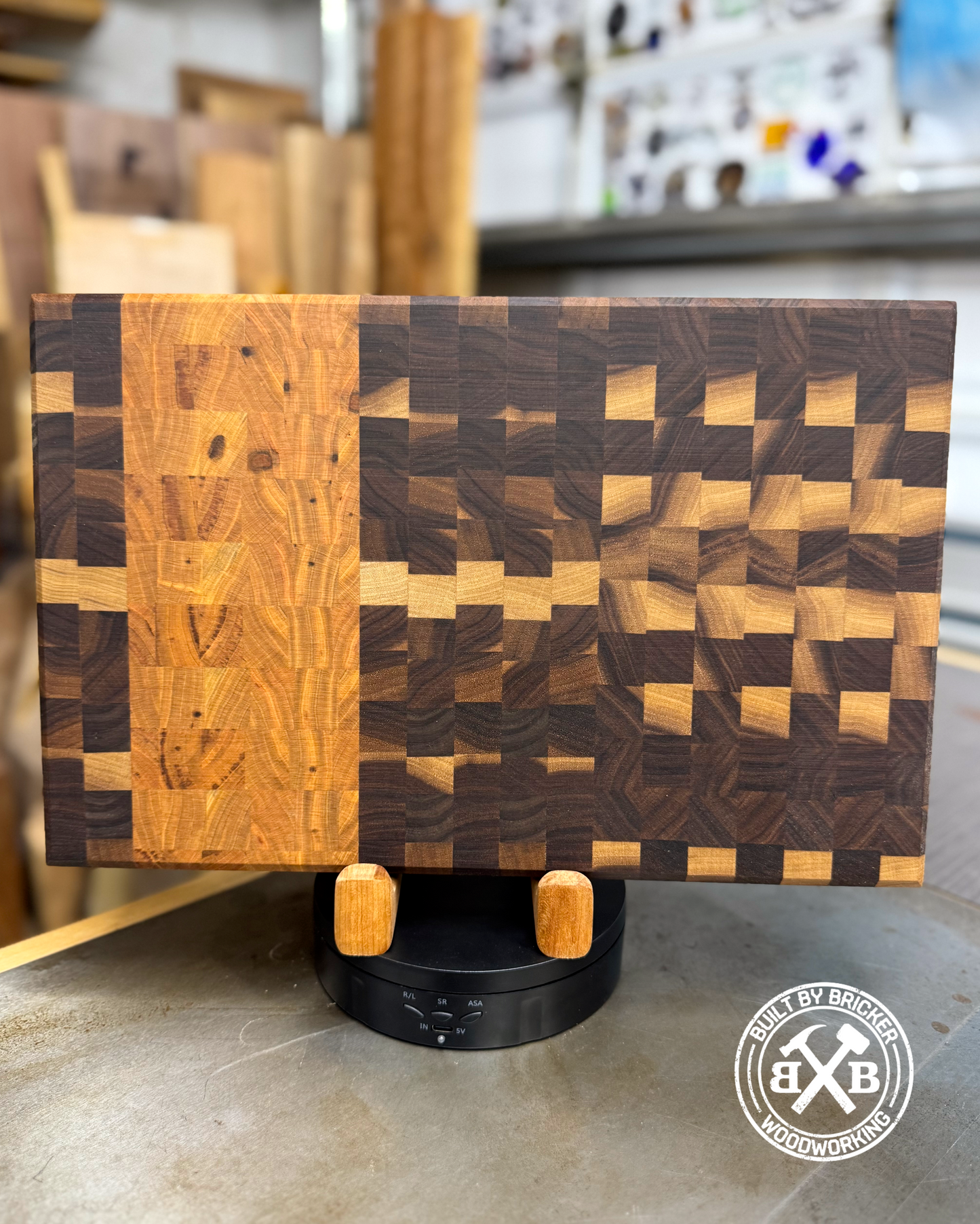 Handmade Walnut & Cherry End Grain Cutting Board
