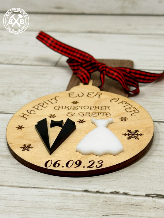 Happily Ever After Wedding Ornament