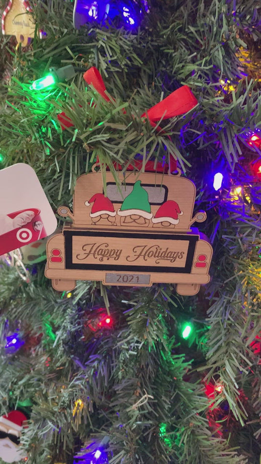 Truck Gift Card Holder Ornament