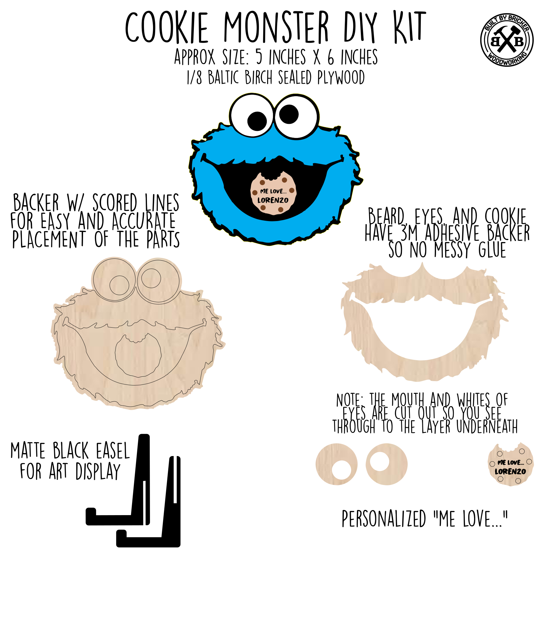 Cookie Monster - DIY Paint Kits