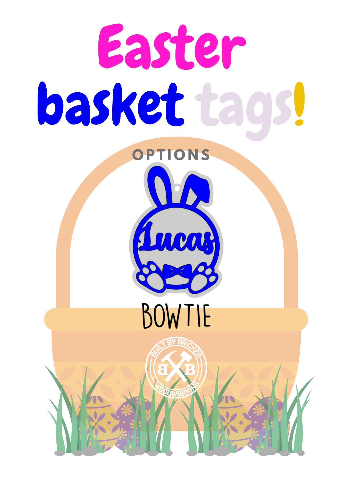 Easter Bunny - Easter Basket Tags