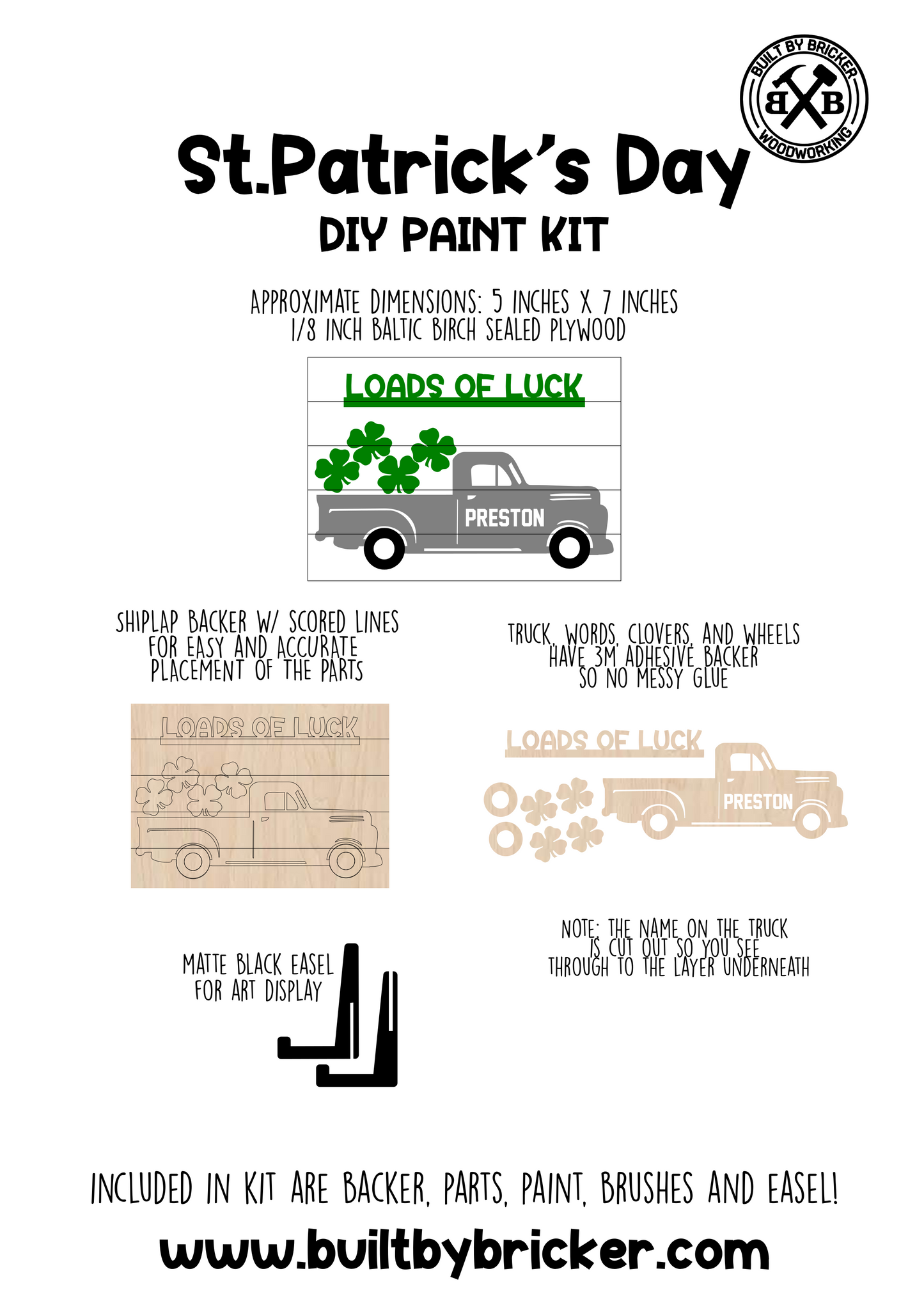Loads of Luck Truck- St Patricks Day DIY Paint Kits