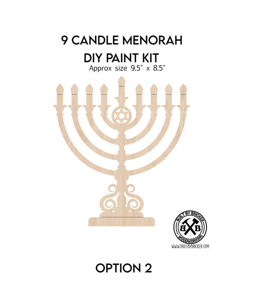 Menorah Option 2 - DIY Paint Kits