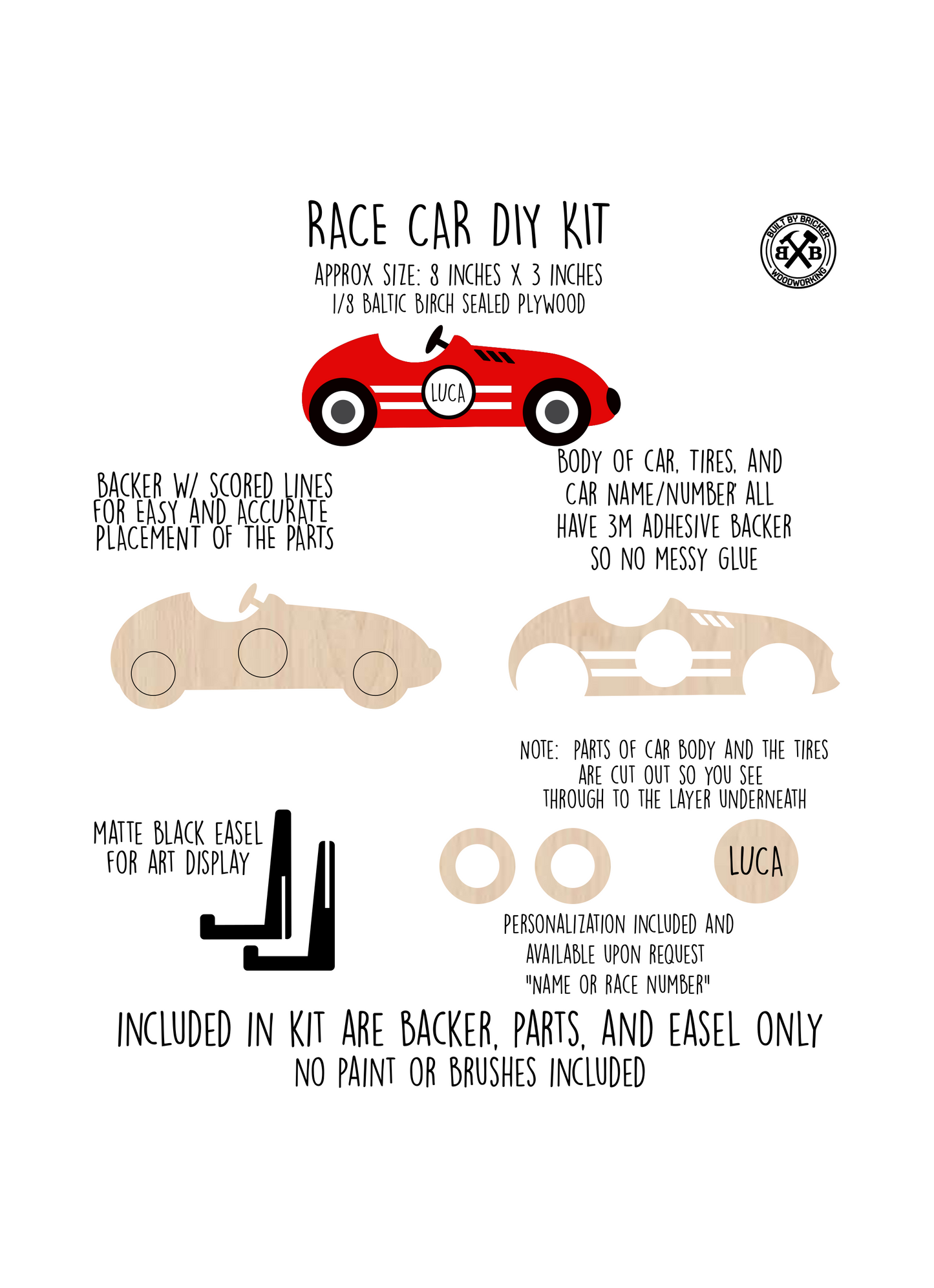 Race Car - DIY Paint Kits