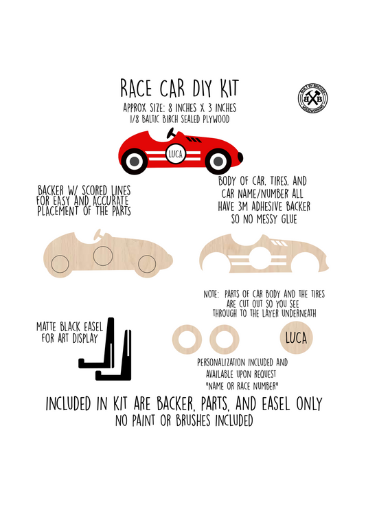 Race Car - DIY Paint Kits