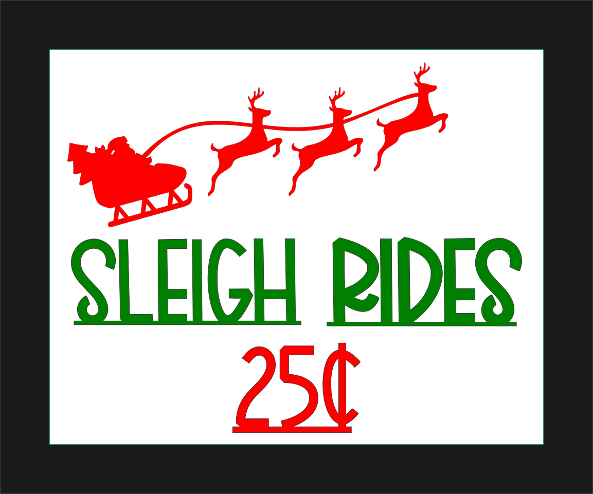 Sleigh Rides Frame - DIY Paint Kits