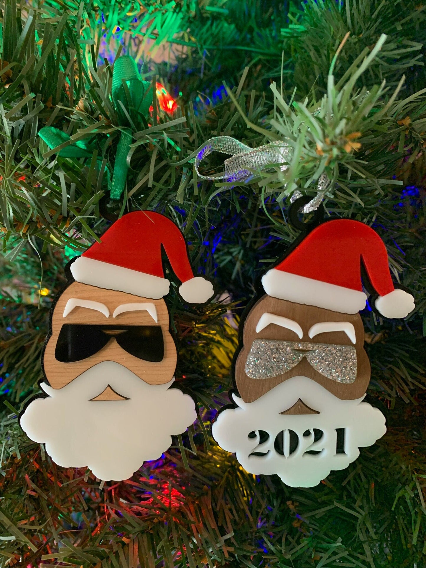 Cool Santa Christmas Ornament