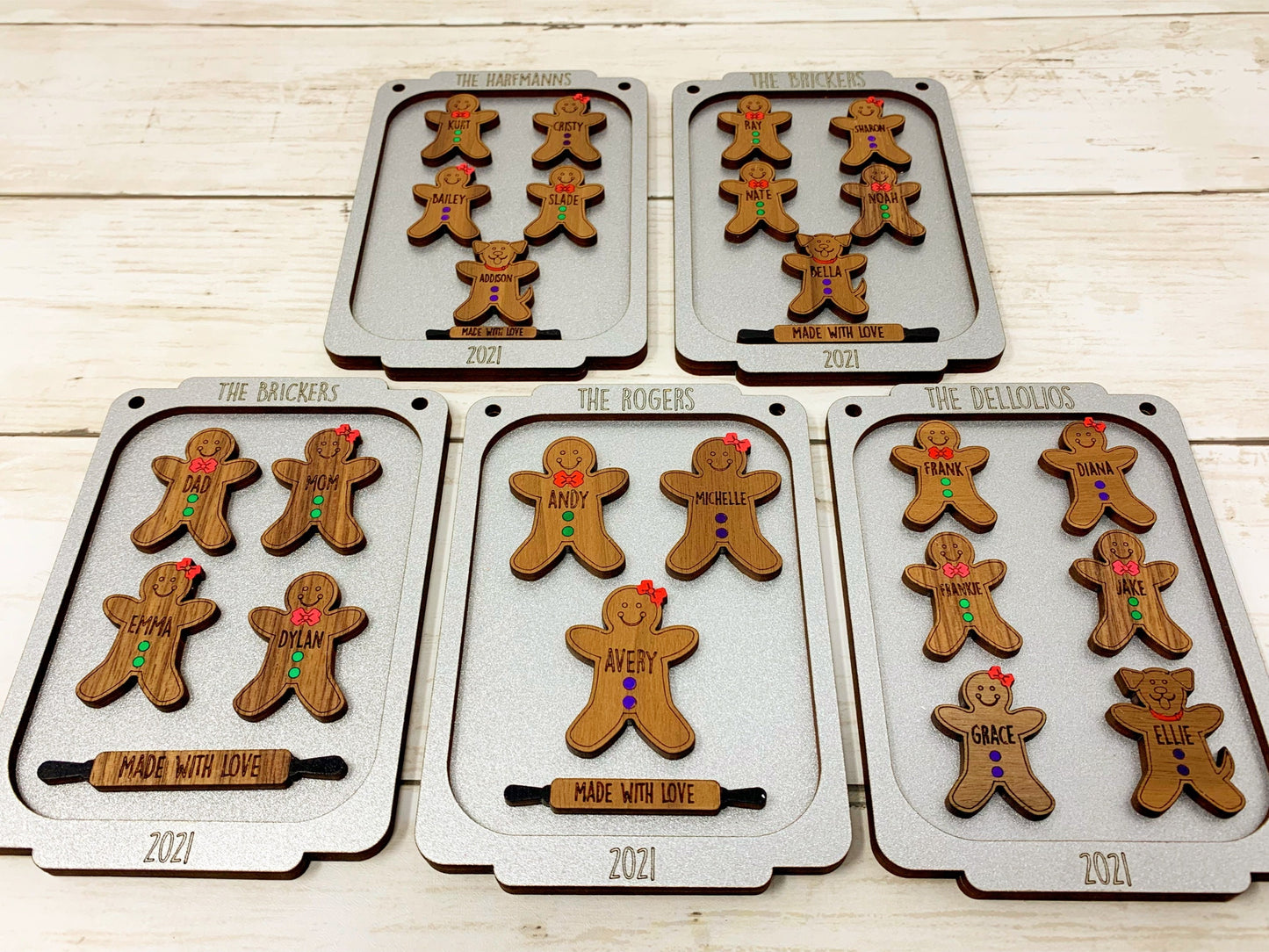 Gingerbread Cookie Pan Family Ornament