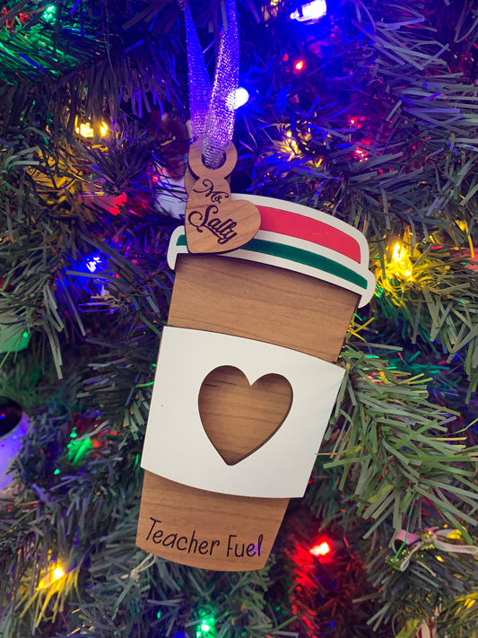 "Teacher Fuel" Coffee Gift Card Holder
