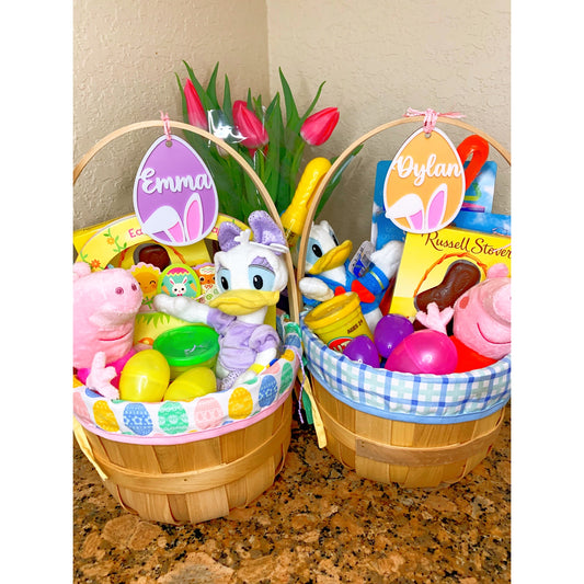Easter Egg and Bunny Ears - Basket Tags
