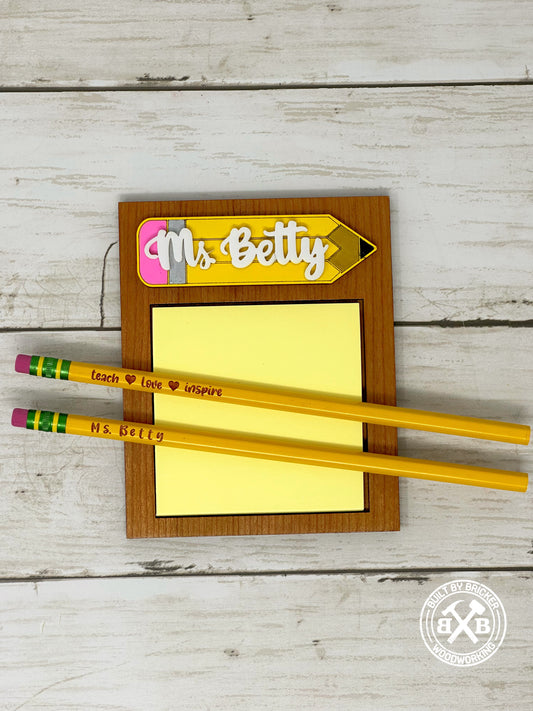 Teacher Appreciation Sticky Note Post It Holder